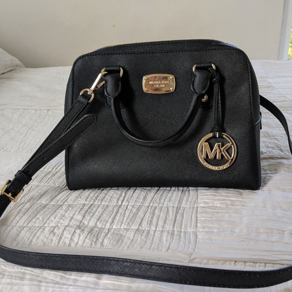 Michael Kors Saffiano Satchel crossbody handbag